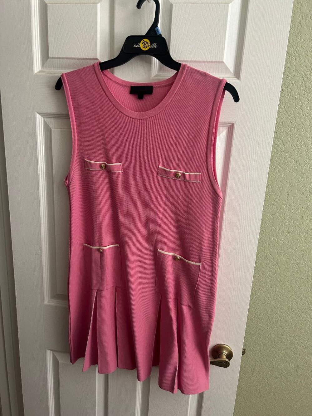 Pink Pleated Zara Mini Dress